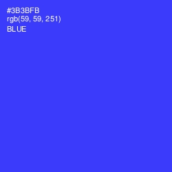 #3B3BFB - Blue Color Image