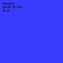 #3B3BFD - Blue Color Image