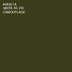 #3B3C1A - Camouflage Color Image