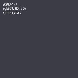 #3B3C46 - Ship Gray Color Image