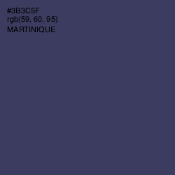 #3B3C5F - Martinique Color Image