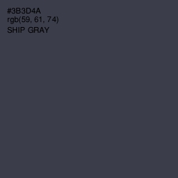 #3B3D4A - Ship Gray Color Image