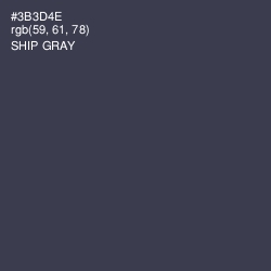 #3B3D4E - Ship Gray Color Image