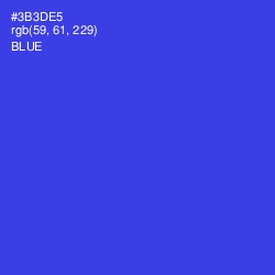 #3B3DE5 - Blue Color Image