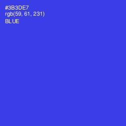 #3B3DE7 - Blue Color Image