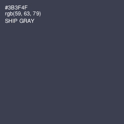 #3B3F4F - Ship Gray Color Image