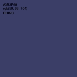 #3B3F68 - Rhino Color Image