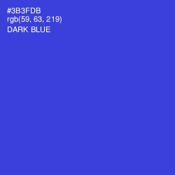 #3B3FDB - Dark Blue Color Image