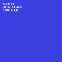 #3B3FE0 - Dark Blue Color Image
