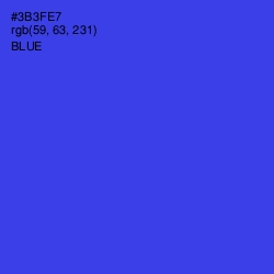 #3B3FE7 - Blue Color Image