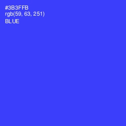 #3B3FFB - Blue Color Image