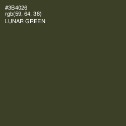 #3B4026 - Lunar Green Color Image