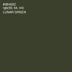 #3B402C - Lunar Green Color Image