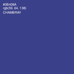 #3B408A - Chambray Color Image