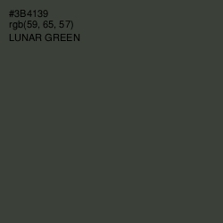 #3B4139 - Lunar Green Color Image