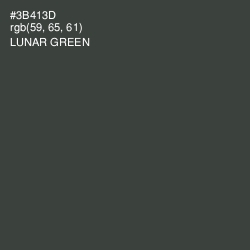 #3B413D - Lunar Green Color Image