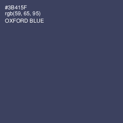 #3B415F - Oxford Blue Color Image