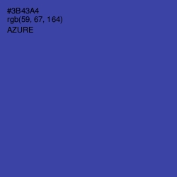 #3B43A4 - Azure Color Image