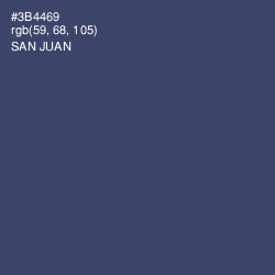 #3B4469 - San Juan Color Image