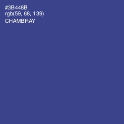#3B448B - Chambray Color Image