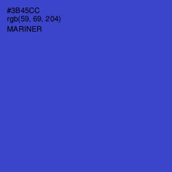 #3B45CC - Mariner Color Image