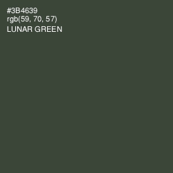 #3B4639 - Lunar Green Color Image
