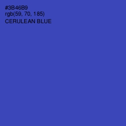 #3B46B9 - Cerulean Blue Color Image