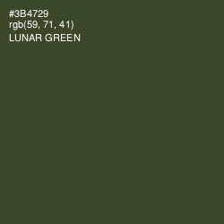 #3B4729 - Lunar Green Color Image