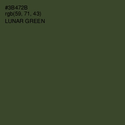 #3B472B - Lunar Green Color Image