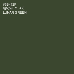 #3B472F - Lunar Green Color Image