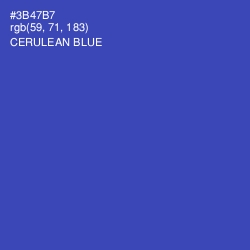 #3B47B7 - Cerulean Blue Color Image