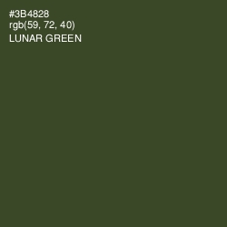 #3B4828 - Lunar Green Color Image