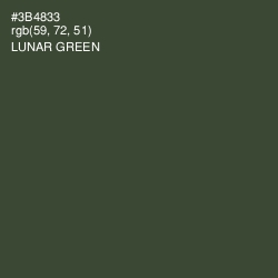 #3B4833 - Lunar Green Color Image