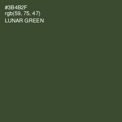 #3B4B2F - Lunar Green Color Image