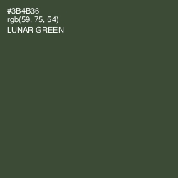 #3B4B36 - Lunar Green Color Image