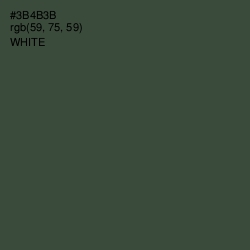 #3B4B3B - Lunar Green Color Image