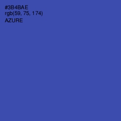 #3B4BAE - Azure Color Image