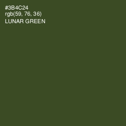 #3B4C24 - Lunar Green Color Image