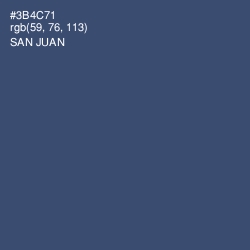 #3B4C71 - San Juan Color Image