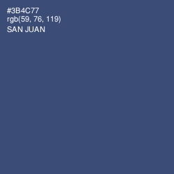 #3B4C77 - San Juan Color Image