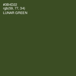 #3B4D22 - Lunar Green Color Image