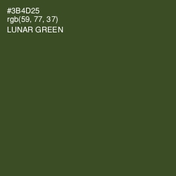 #3B4D25 - Lunar Green Color Image