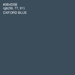 #3B4D5B - Oxford Blue Color Image