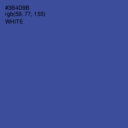 #3B4D9B - Sapphire Color Image