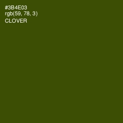 #3B4E03 - Clover Color Image