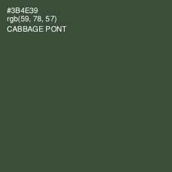 #3B4E39 - Cabbage Pont Color Image