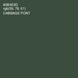 #3B4E3D - Cabbage Pont Color Image