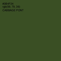 #3B4F24 - Cabbage Pont Color Image