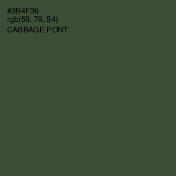 #3B4F36 - Cabbage Pont Color Image