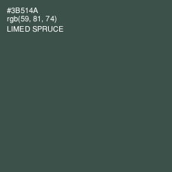 #3B514A - Limed Spruce Color Image